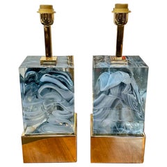 Murano Glass Block Lamps