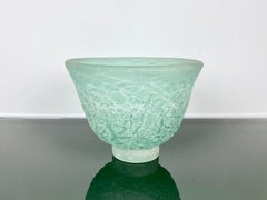 Vaso da centrotavola in vetro di Murano firmato Cenedese Scavo, Italia, anni '70