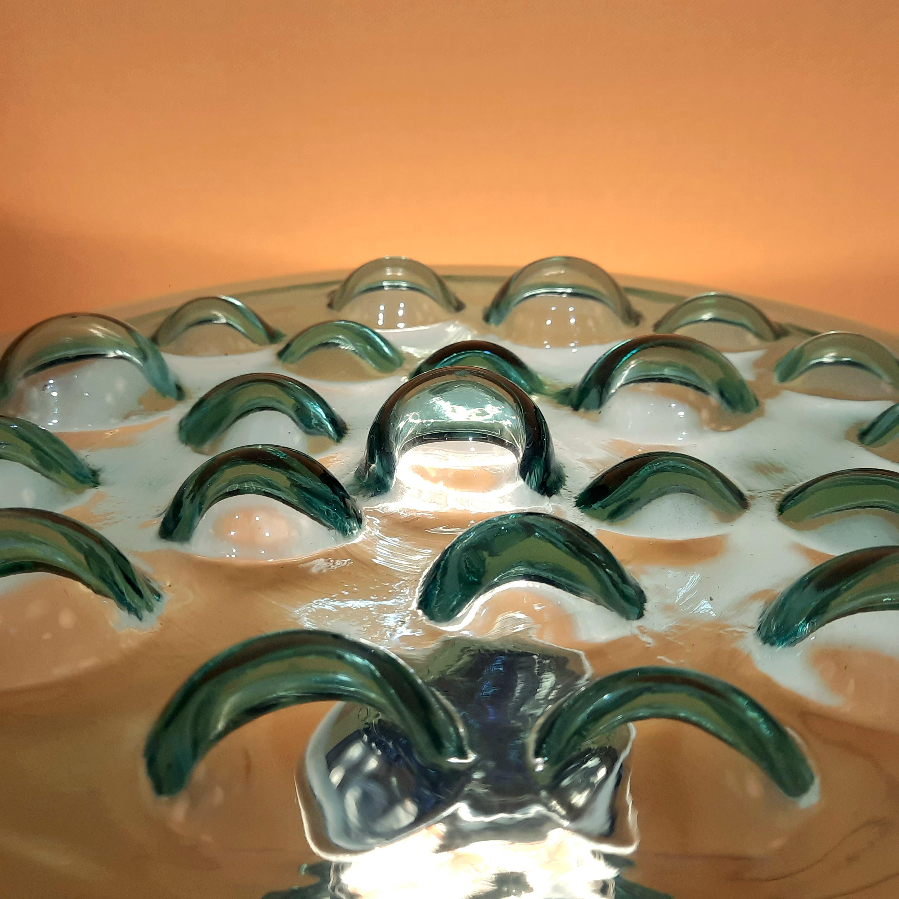 Murano Glas geblasen Tischlampe 1970 im Angebot 1