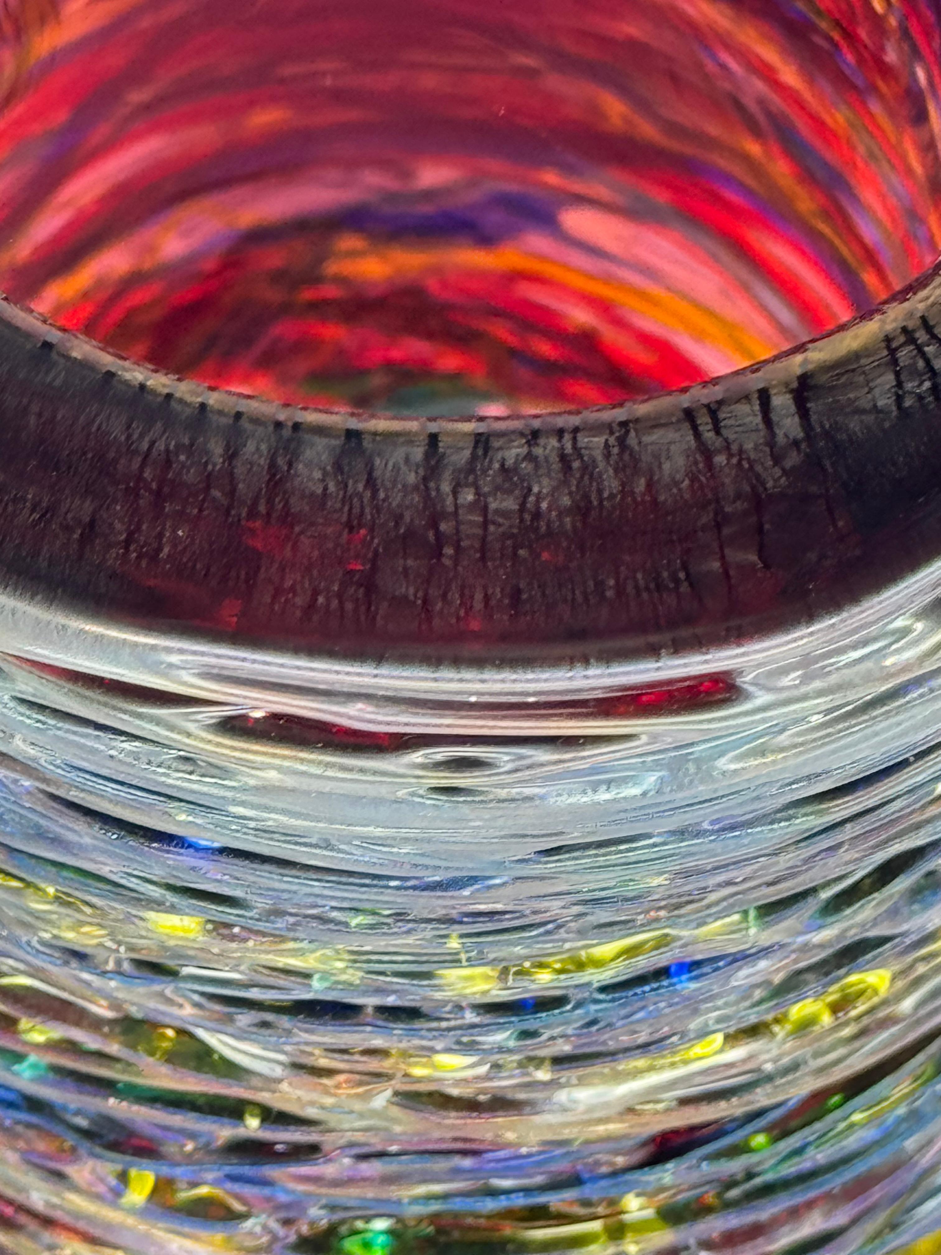 Vaso in vetro soffiato di Murano in vendita 4