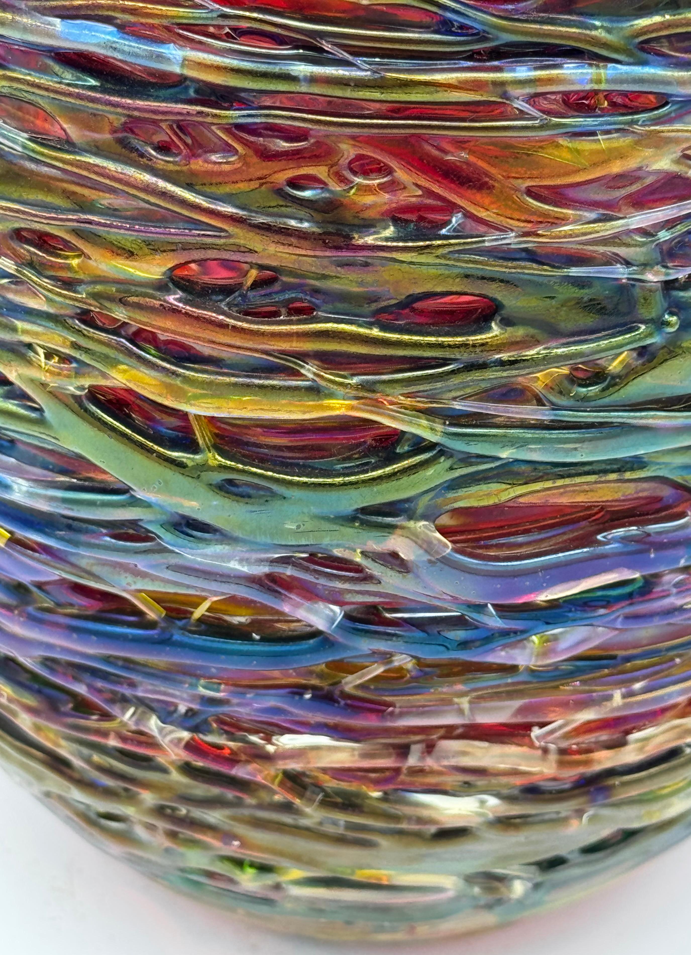Mid-Century moderno Vaso in vetro soffiato di Murano in vendita