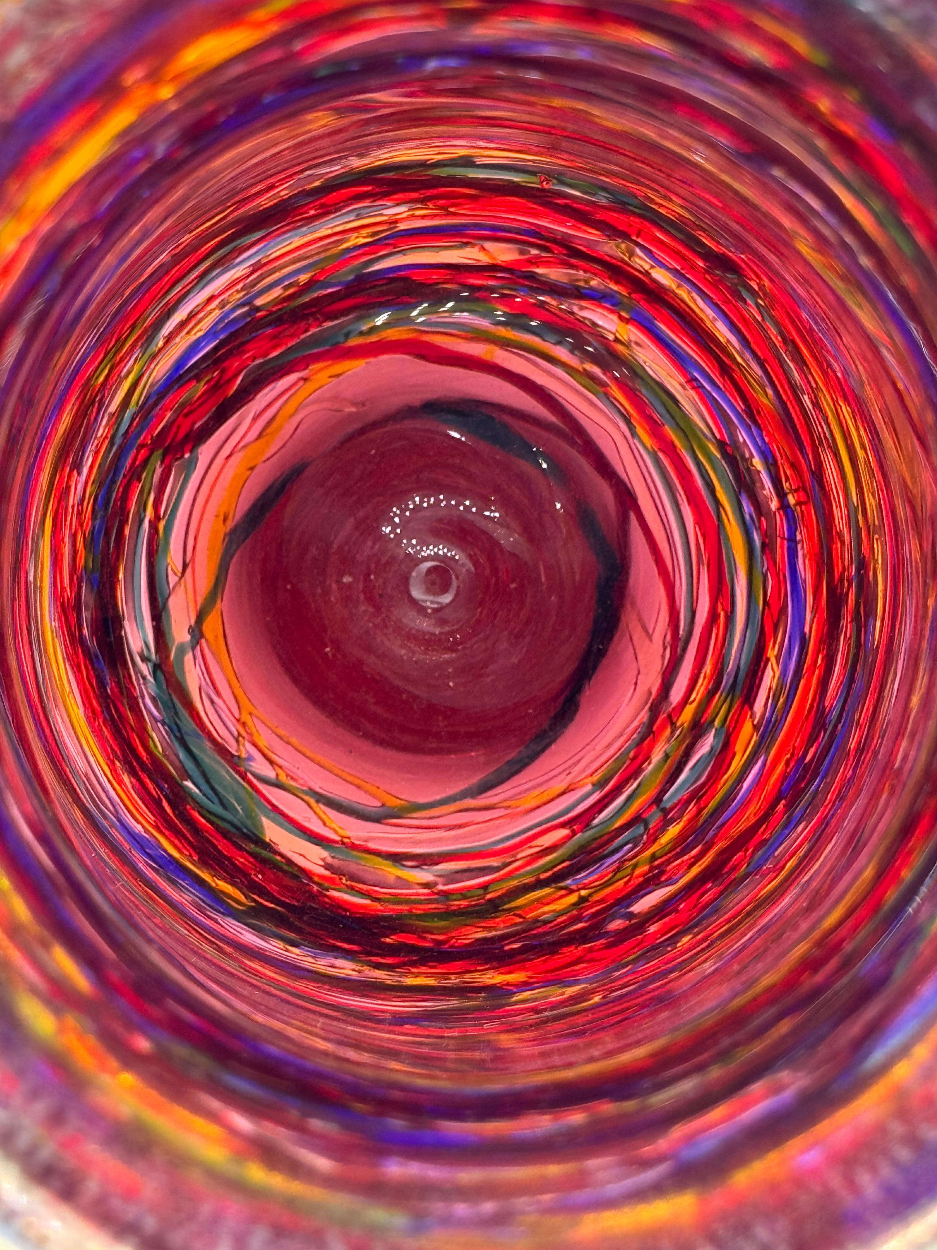 Vetro soffiato Vaso in vetro soffiato di Murano in vendita