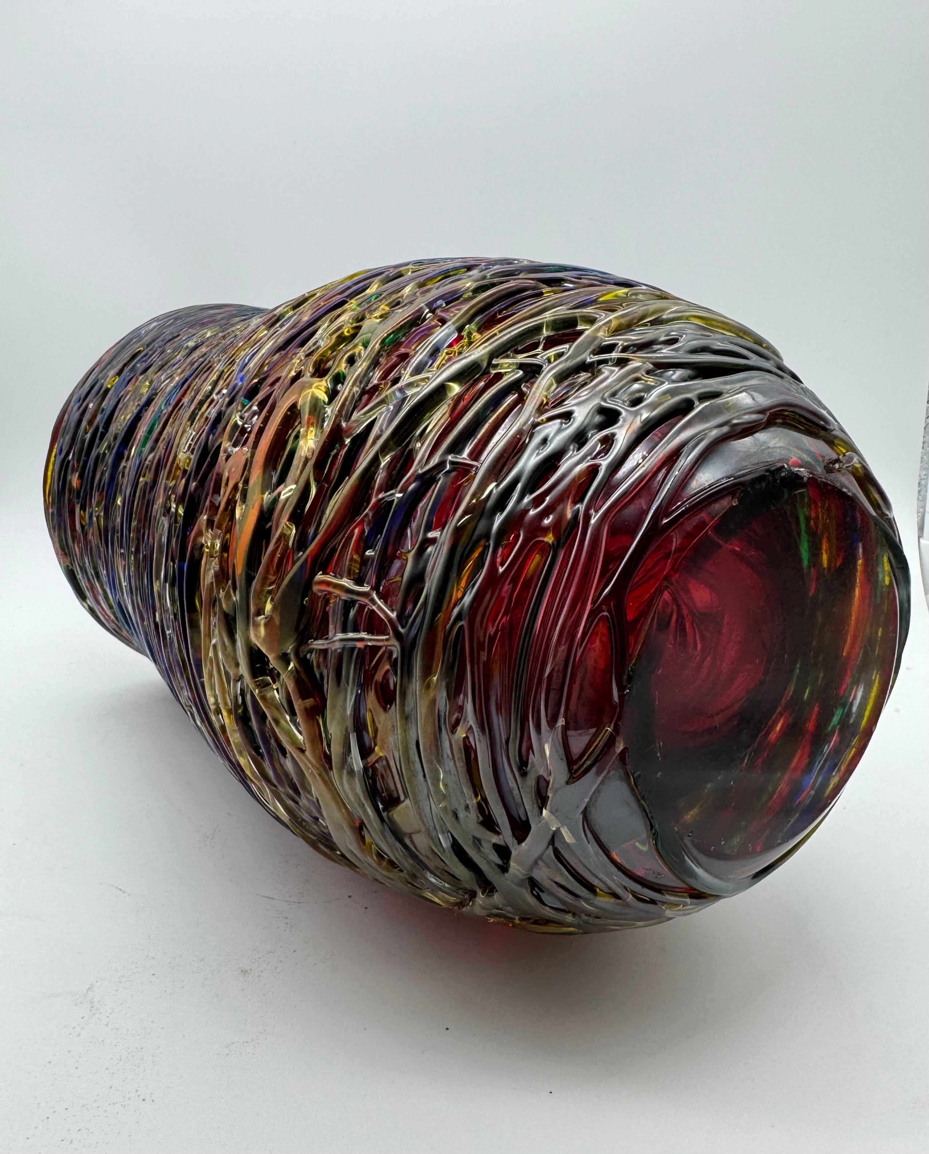 Vaso in vetro soffiato di Murano in vendita 2