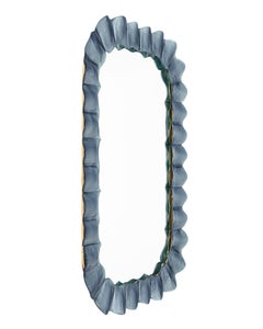 Murano Glass Blue “Denim" Mirror