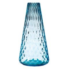 Murano Glass Blue one Flower Vase Handmade in Italy by Stories of Italy
