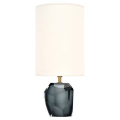 Murano Glass Blue Rock Lamp - Single