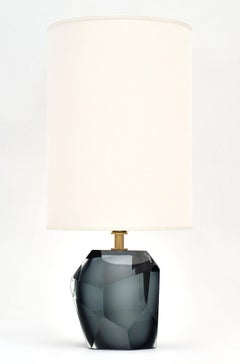 Lampade di pietra blu in vetro di Murano