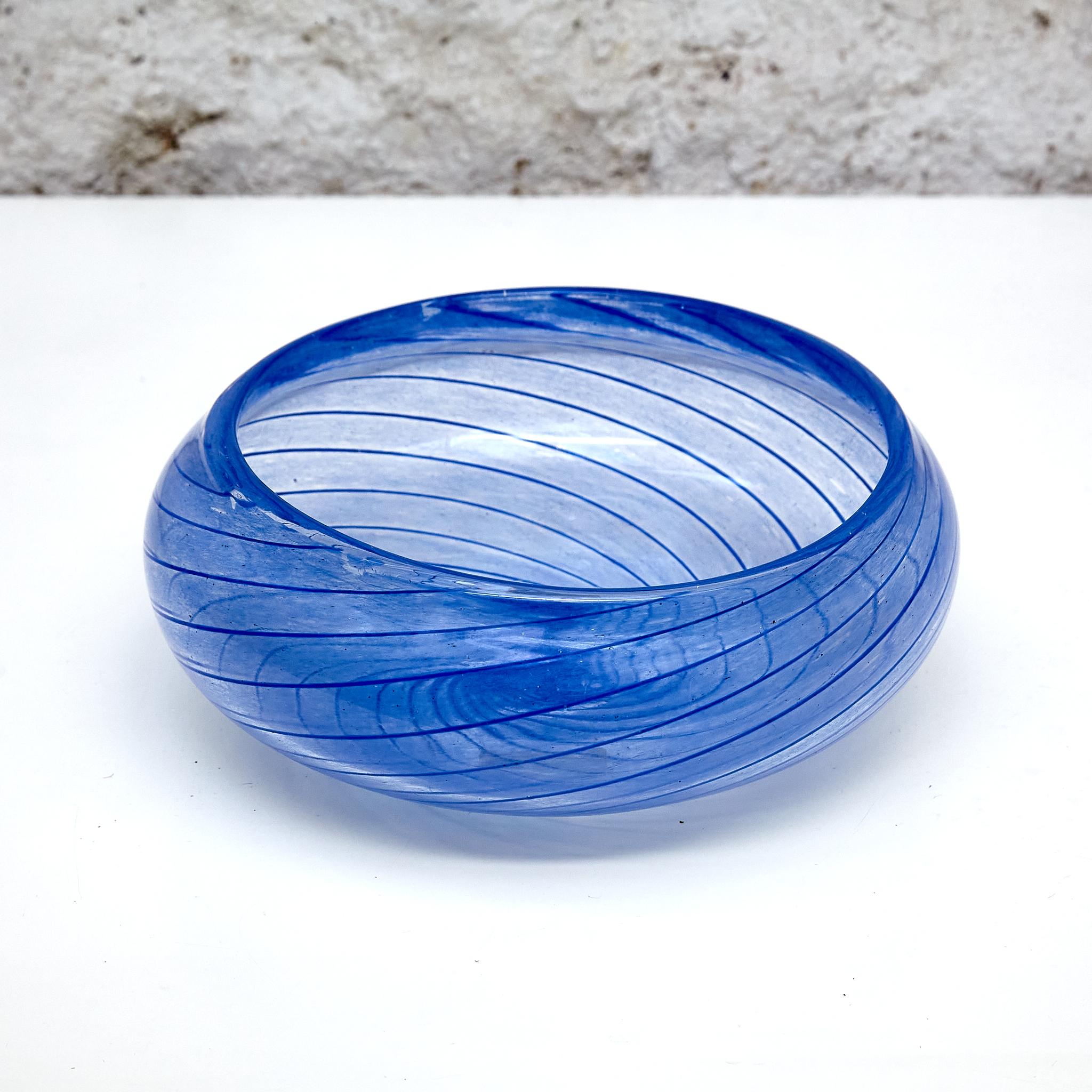 Mid-Century Modern Murano Glass Blue Vase by Cenedese Vetri, circa 1950 For Sale