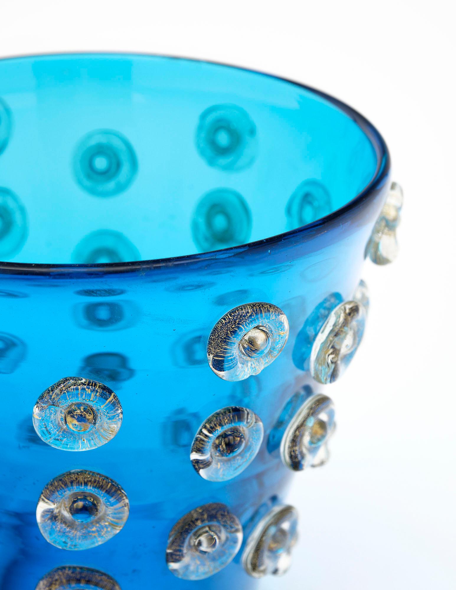 Italian Murano Glass Blue Vases
