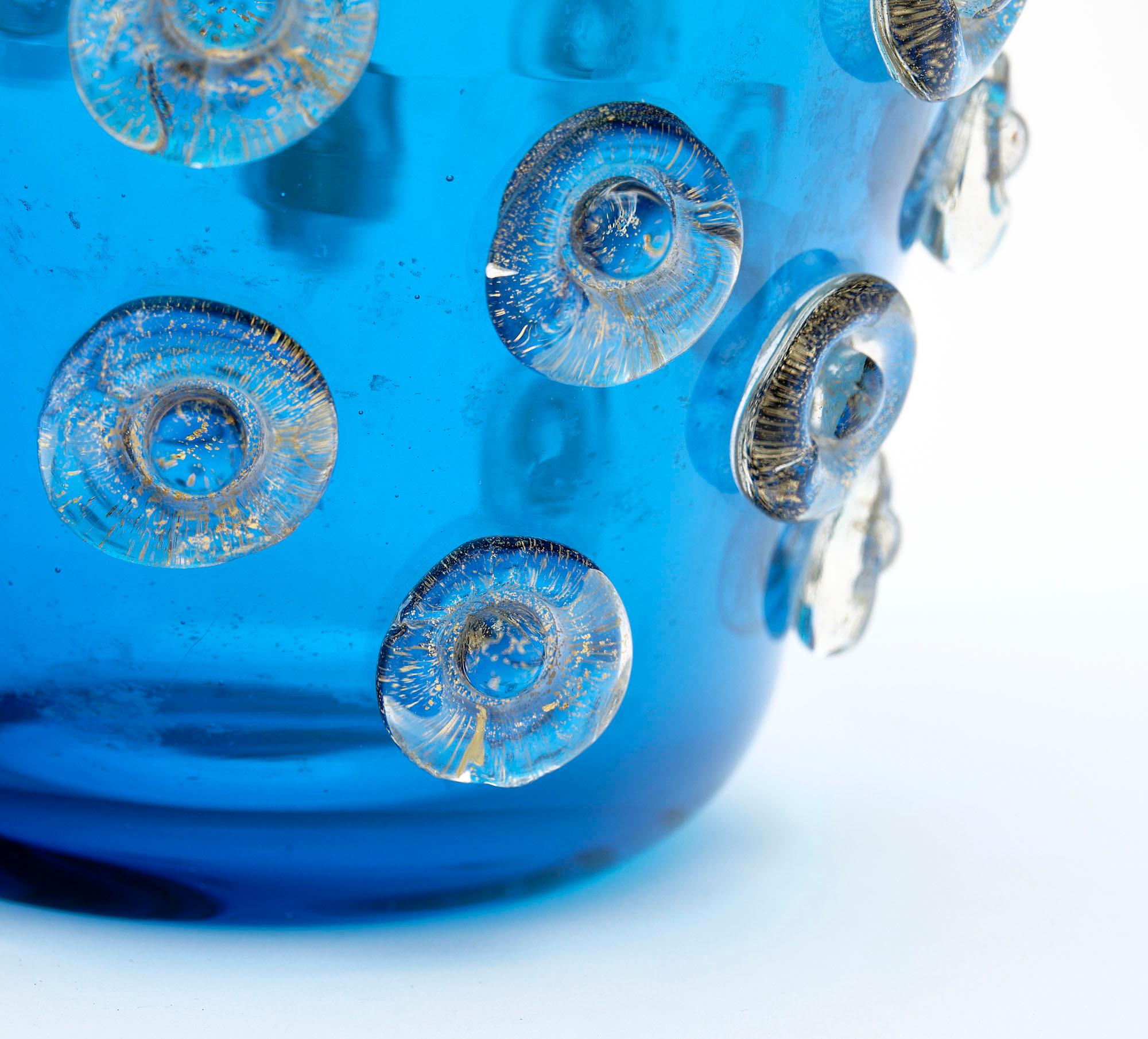 Murano Glass Blue Vases 1