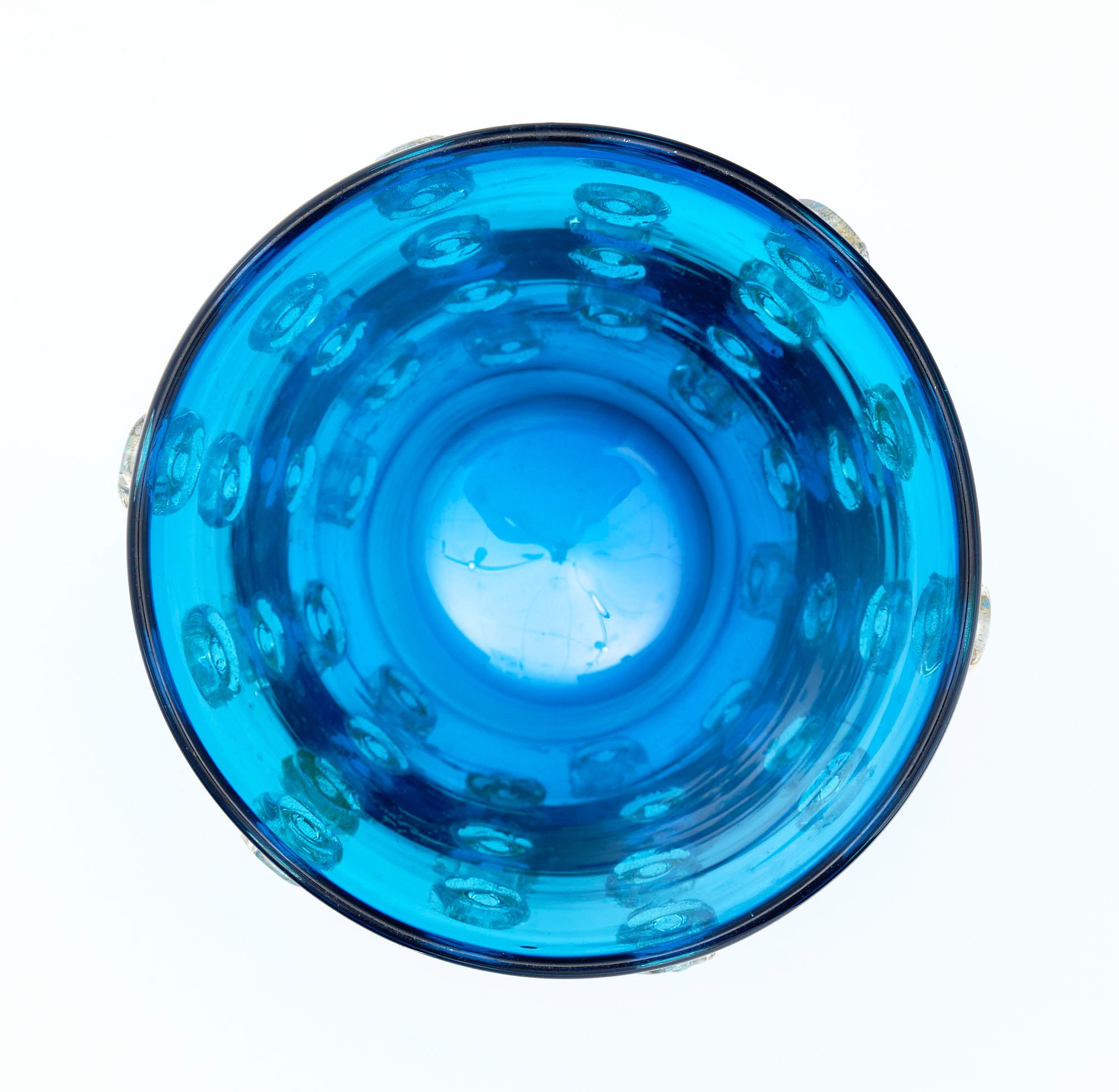 Murano Glass Blue Vases 2