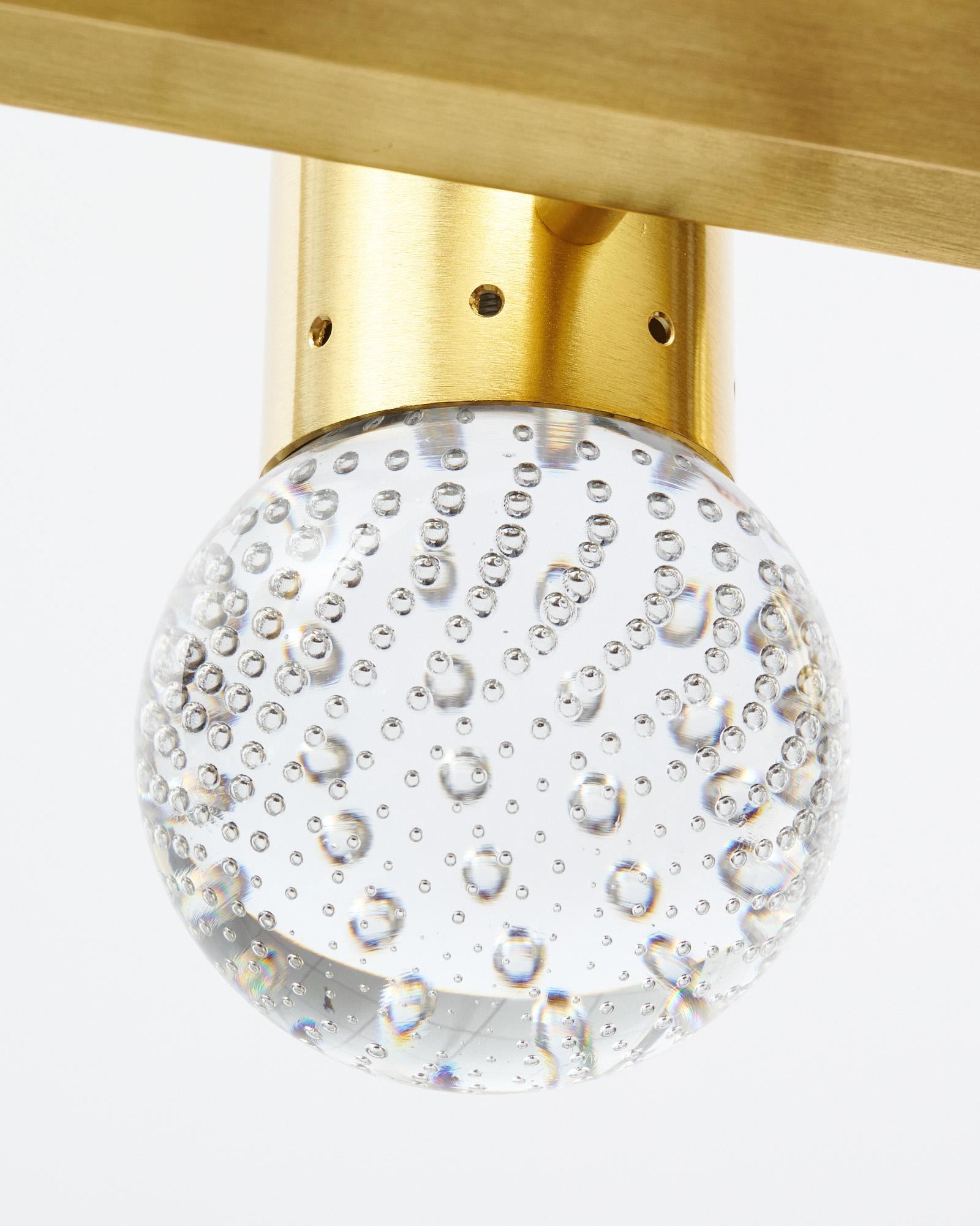 italien Lustre Bolle en verre de Murano en vente
