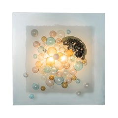 Vintage Murano Glass "Bolle in Aria" Wall Sconce, Angelo Brotto