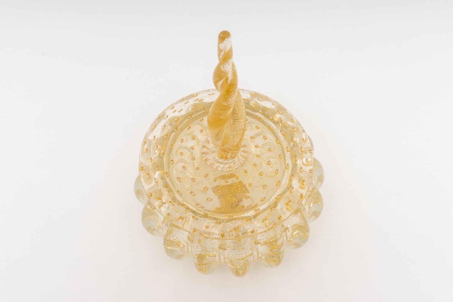 Barovier et Toso Murano Glass Bonbonniere Dish For Sale 1