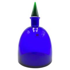 Murano Glass Bottle by Carlo Moretti from the 1980s