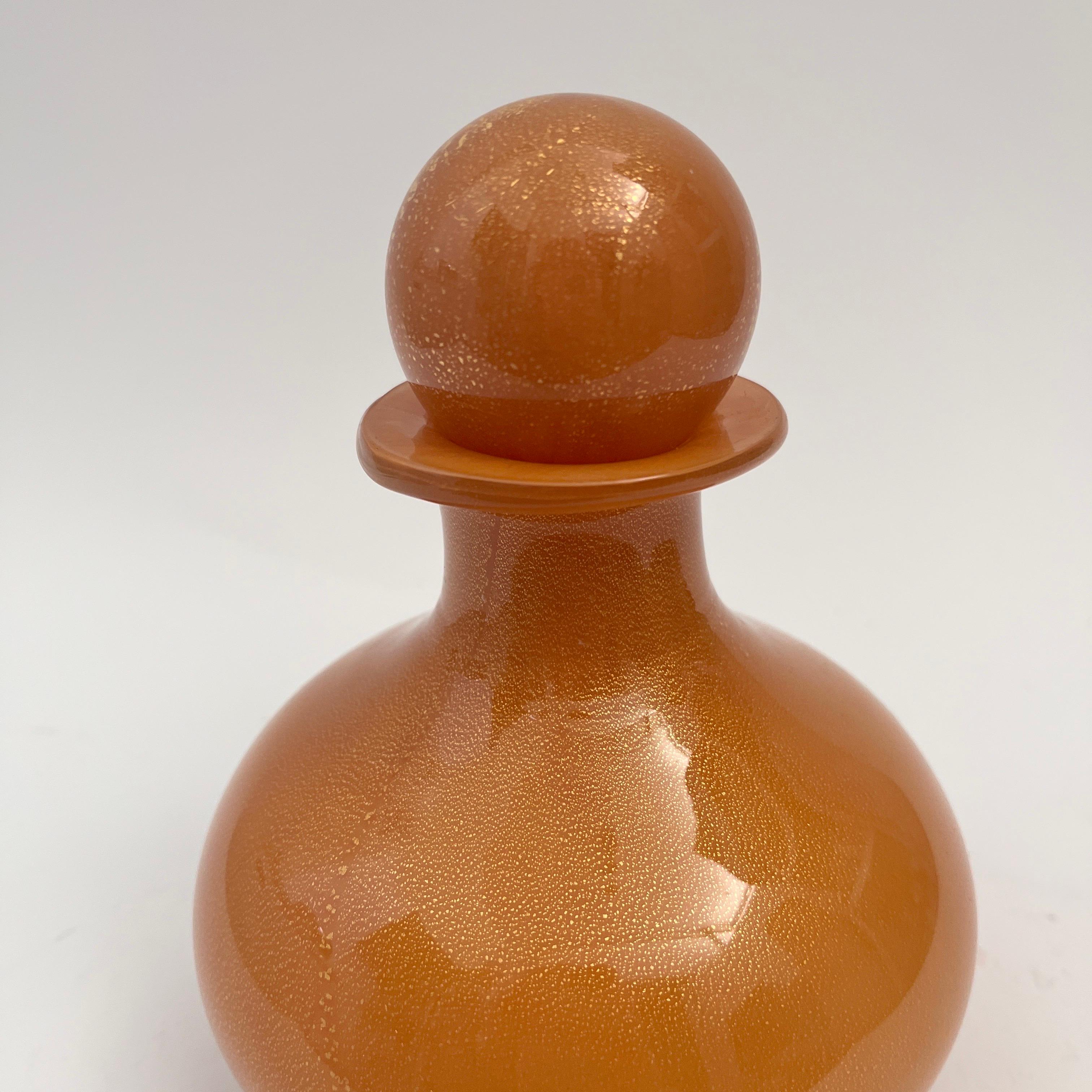 Botella de cristal de Murano Moderno de mediados de siglo en venta