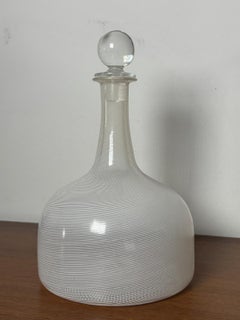 Murano Glass Bottle with Stopper by Tapio Wirkkala for Venini