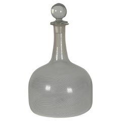 Murano Glass Bottle with Stopper by Tapio Wirkkala for Venini