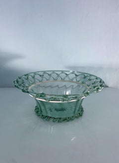 Murano Glass Bowl, Attributed to Barovier & Toso, Italy, Mid-20th Century