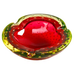 Vintage Murano Glass Bowl Attributed to Flavio Poli for Seguso