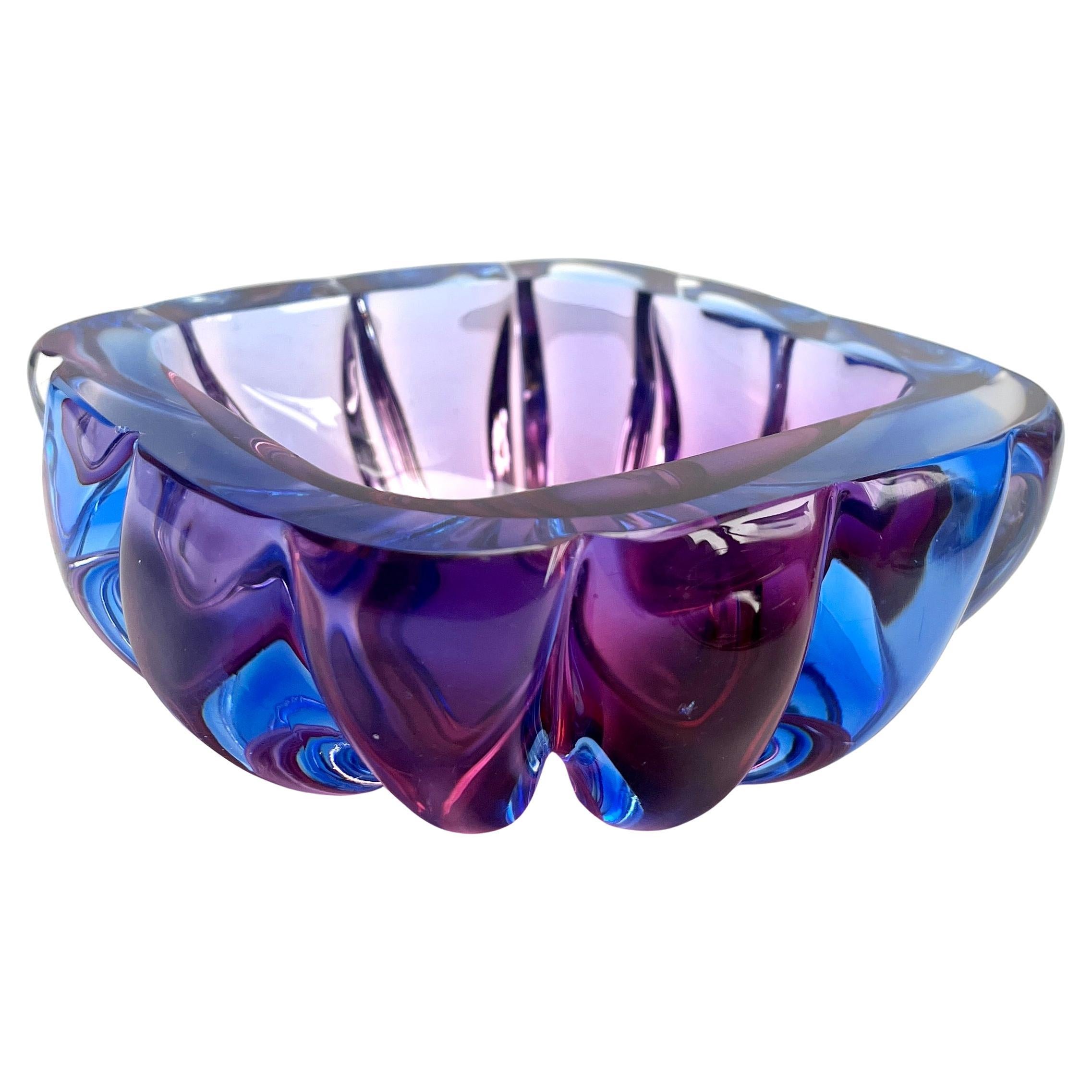 Murano Glass Bowl Attributed to Flavio Poli for Seguso