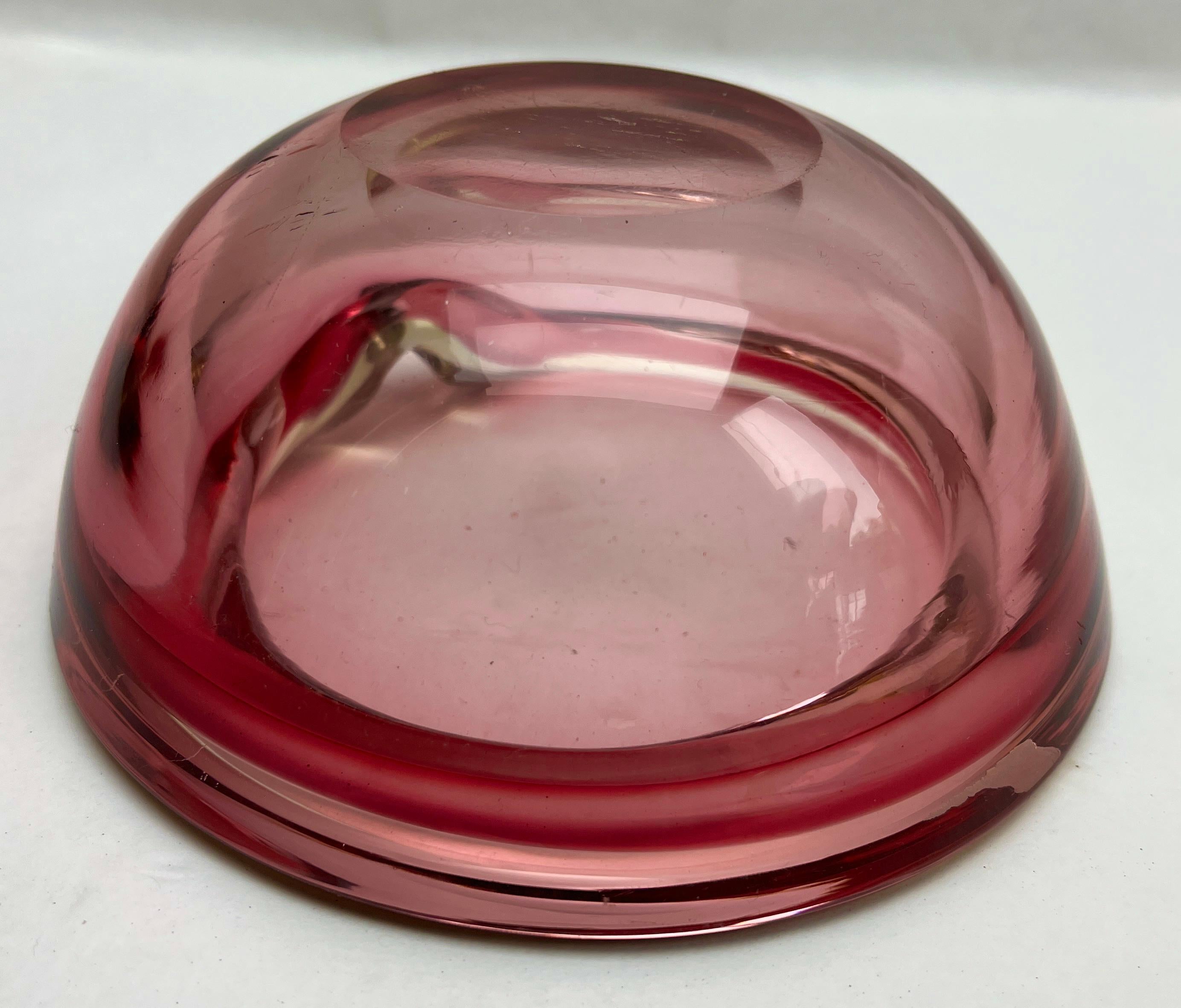 Cuenco de cristal de Murano Atribuido a Flavio Poli para Somerso Años 60 Vidrio artístico en venta