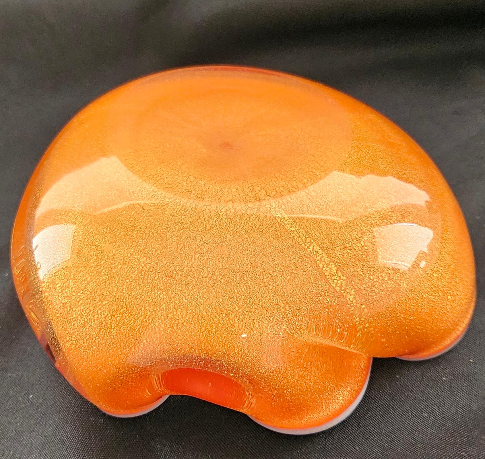 Bol en verre de Murano avec Polveri dorés d'Alfredo Barbini pour Camer - VENTE DE LIQUIDATION en vente 5