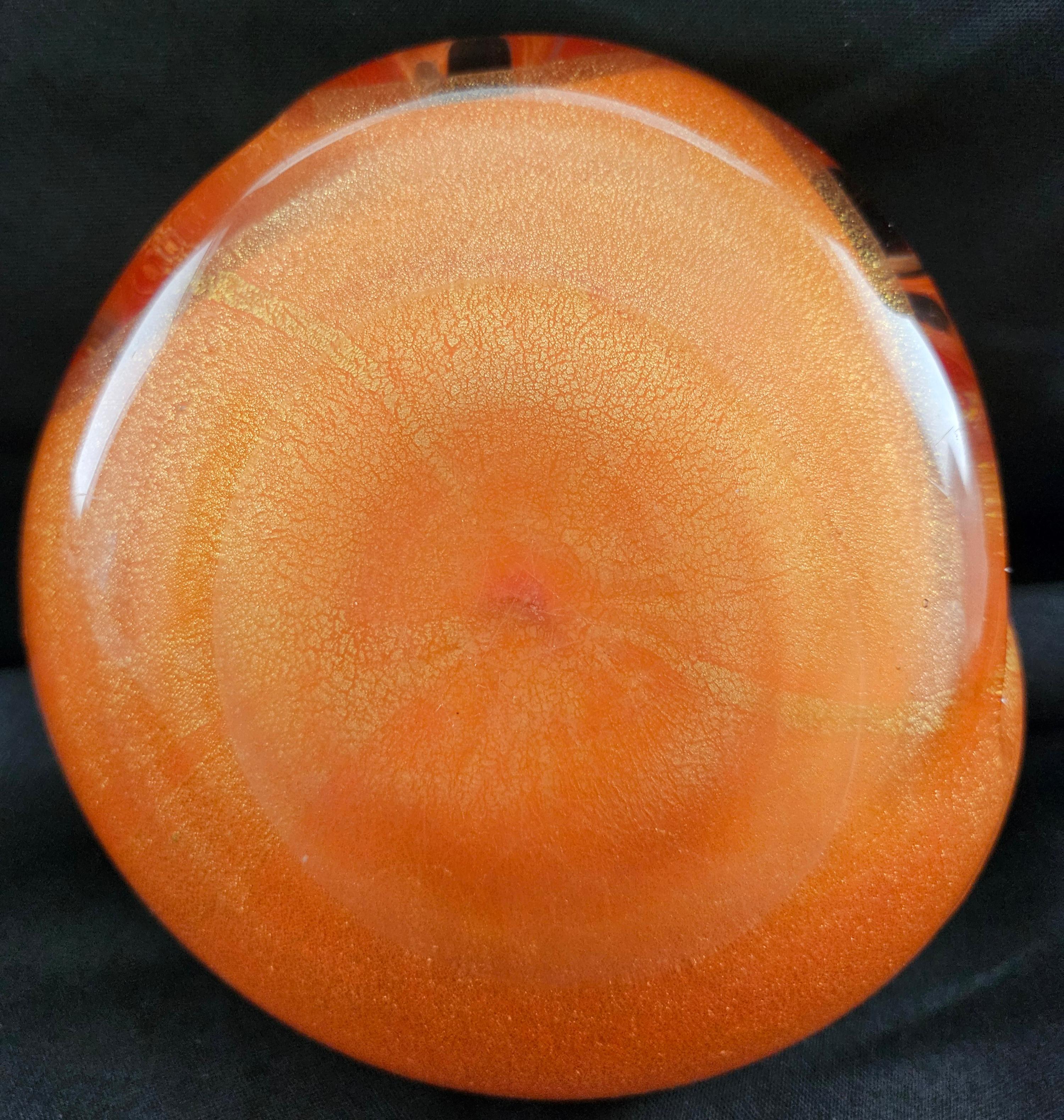 Bol en verre de Murano avec Polveri dorés d'Alfredo Barbini pour Camer - VENTE DE LIQUIDATION en vente 6