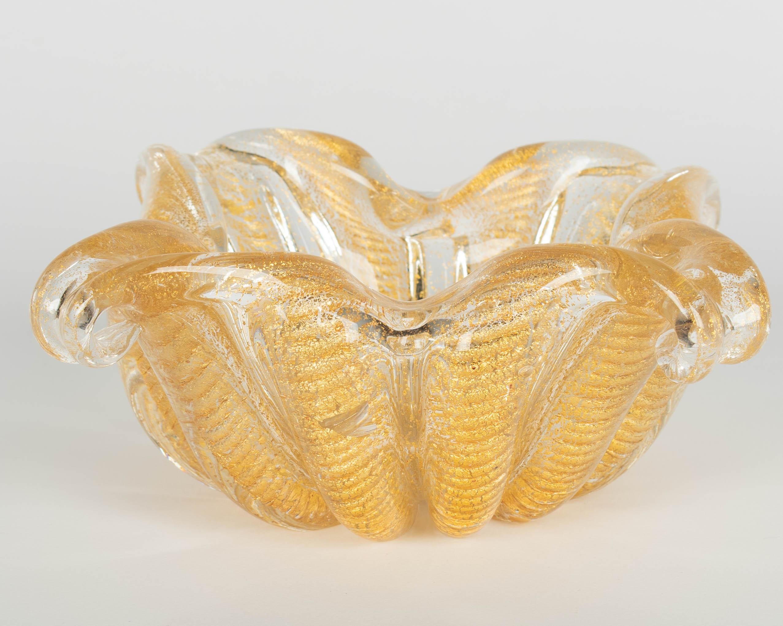 Fatto a mano Ciotola in vetro di Murano di Barovier&Toso in vendita