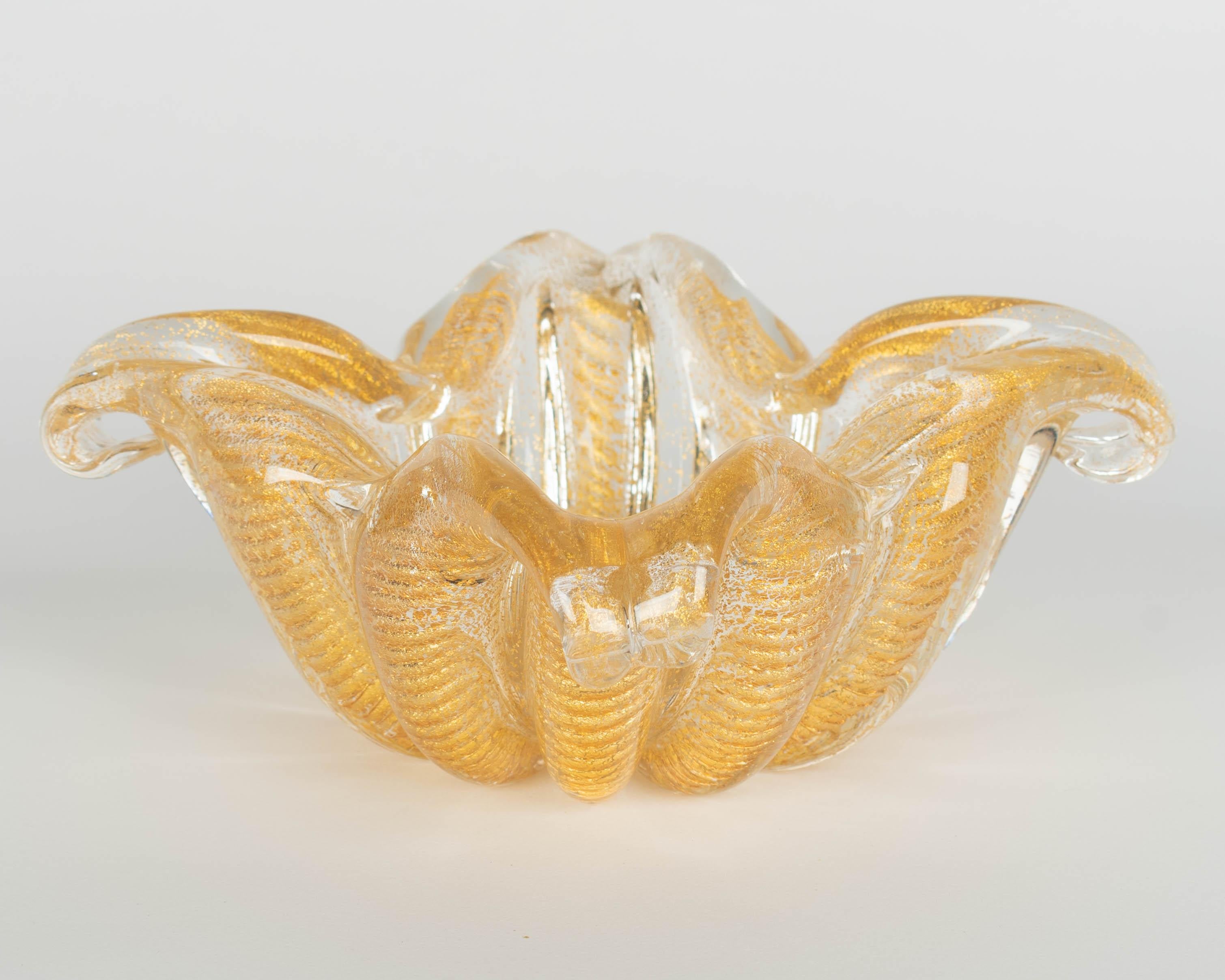Metà XX secolo Ciotola in vetro di Murano di Barovier&Toso in vendita