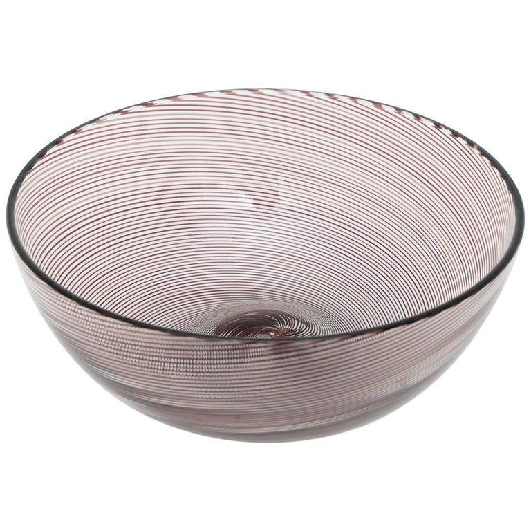 Modern Murano Glass Bowl by Venini