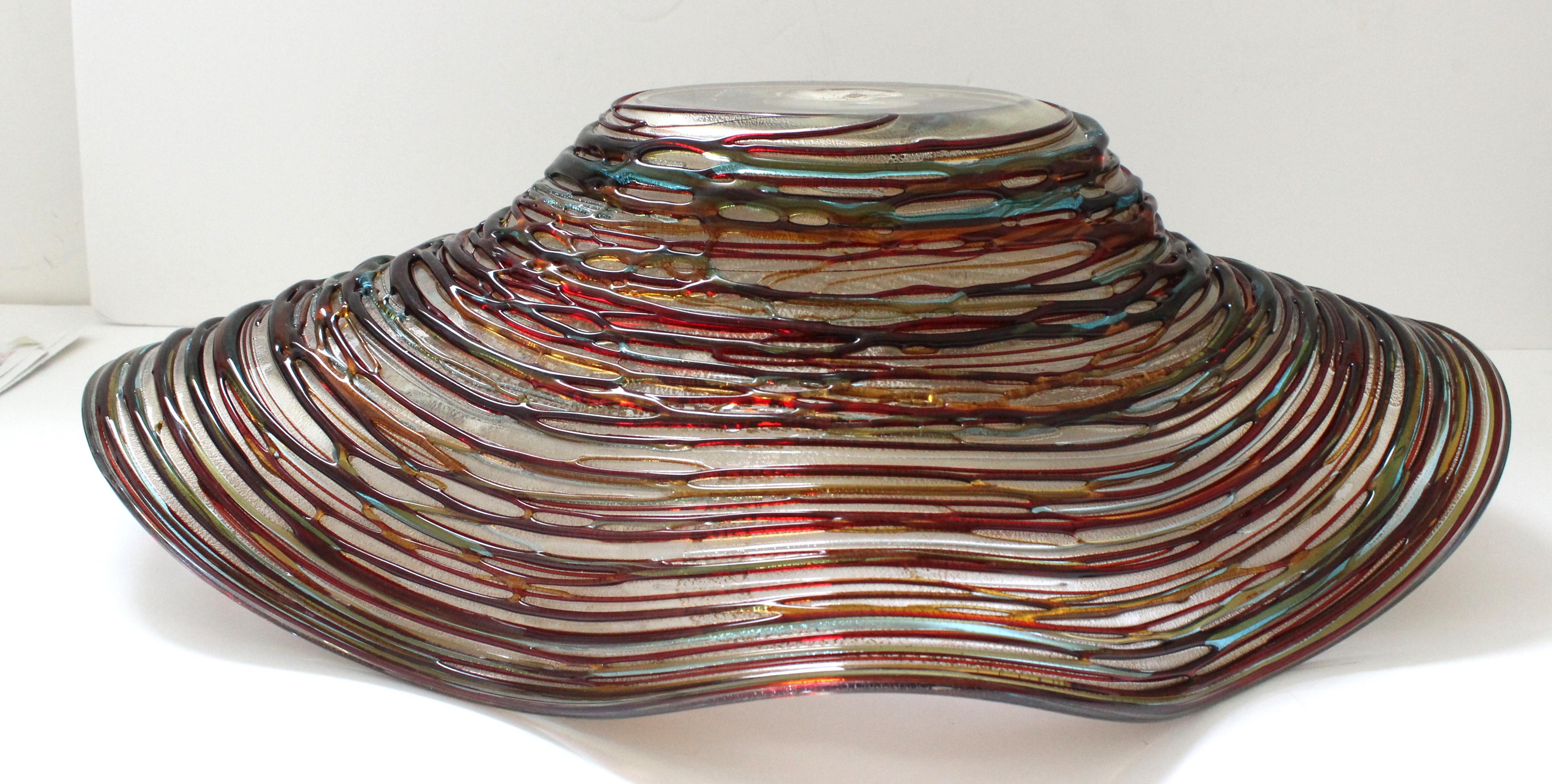 Murano Glass Bowl by Vetro Artistico 12