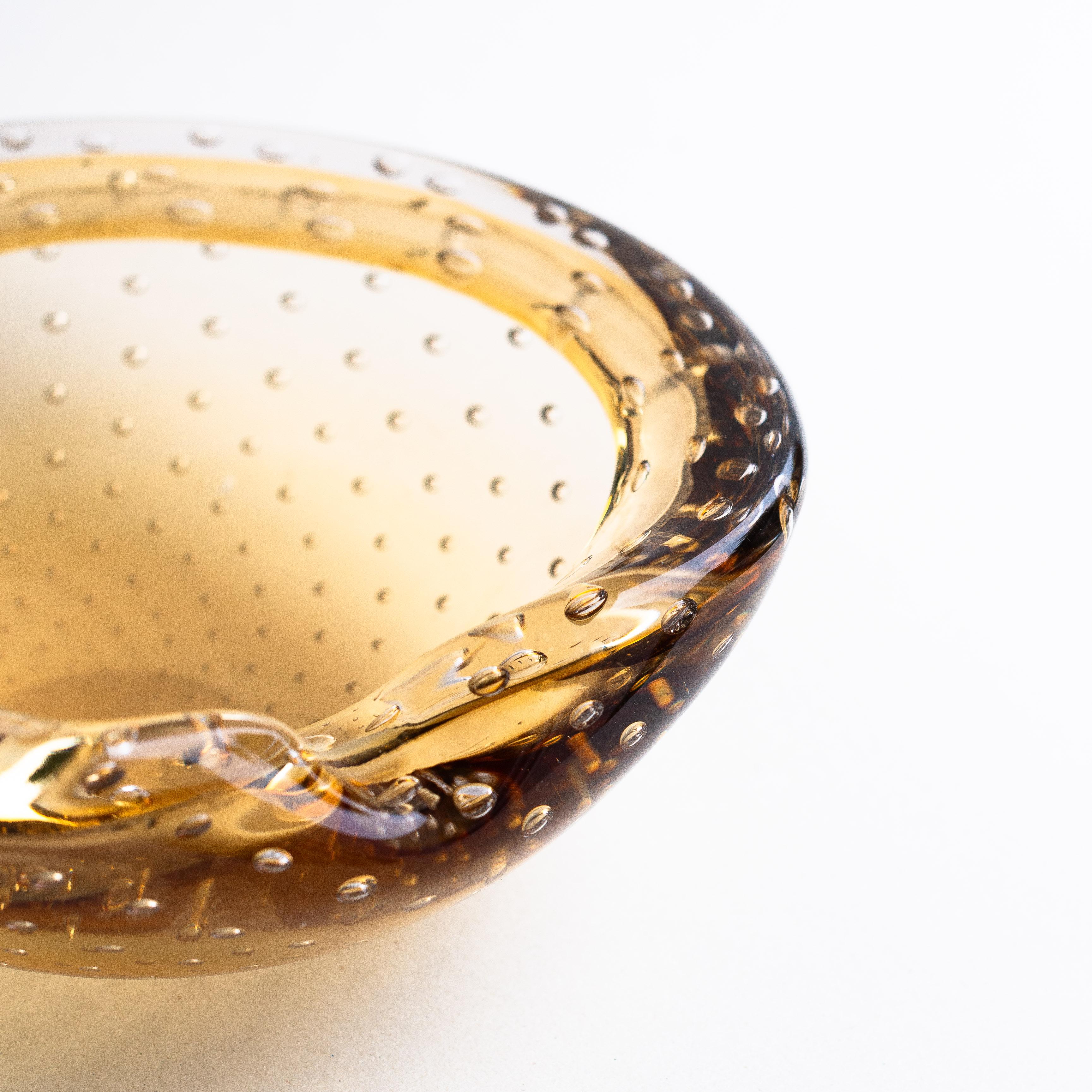 Verre Bol en verre de Murano, centre de table décoratif par Archimede Seguso, Italie, années 1960 en vente