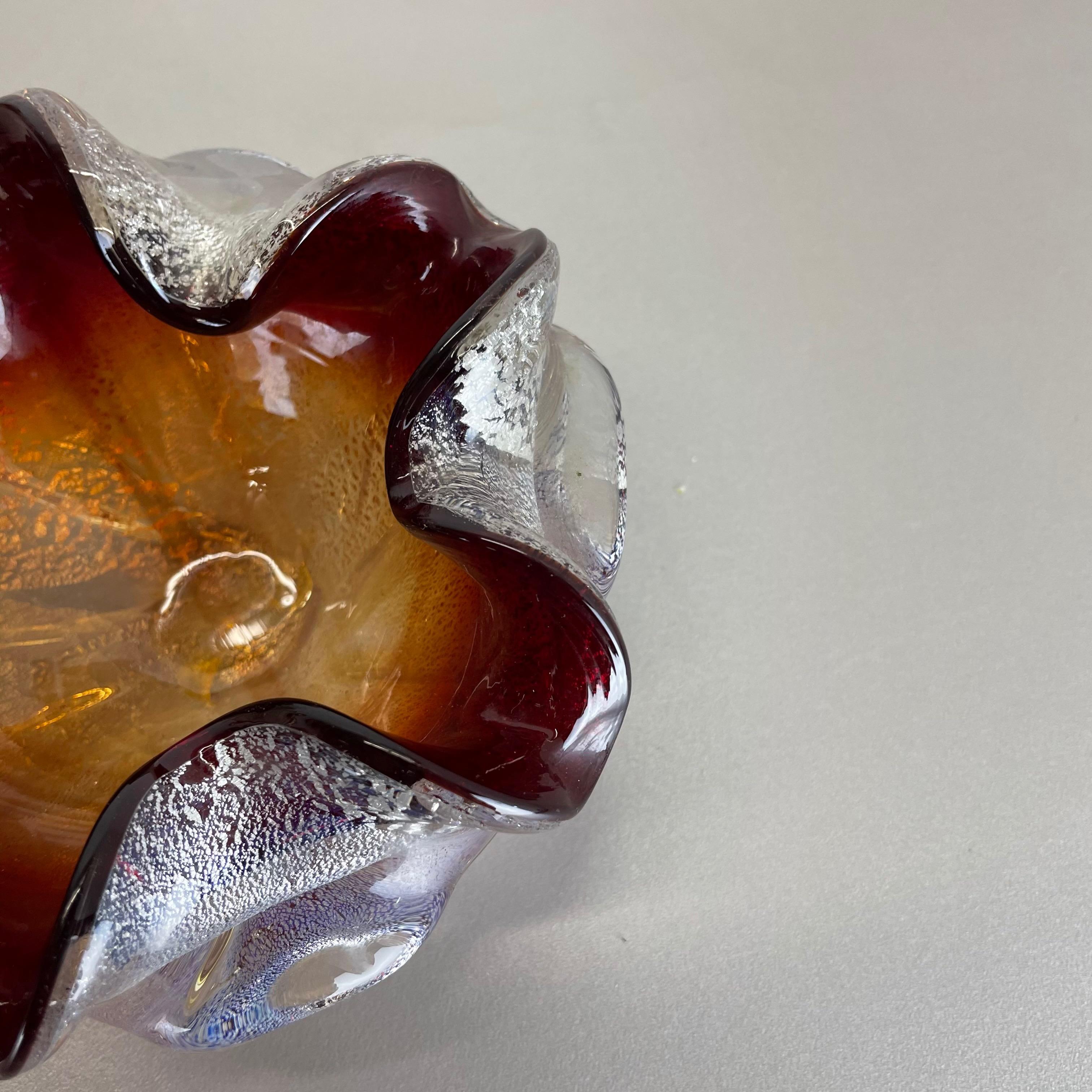 Murano Glass Bowl Element Shell Ashtray Murano Barovier and Toso, Italy, 1970s For Sale 5