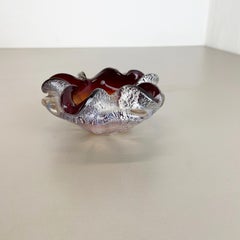 Murano Glass Bowl Element Shell Ashtray Murano Barovier and Toso, Italy, 1970s