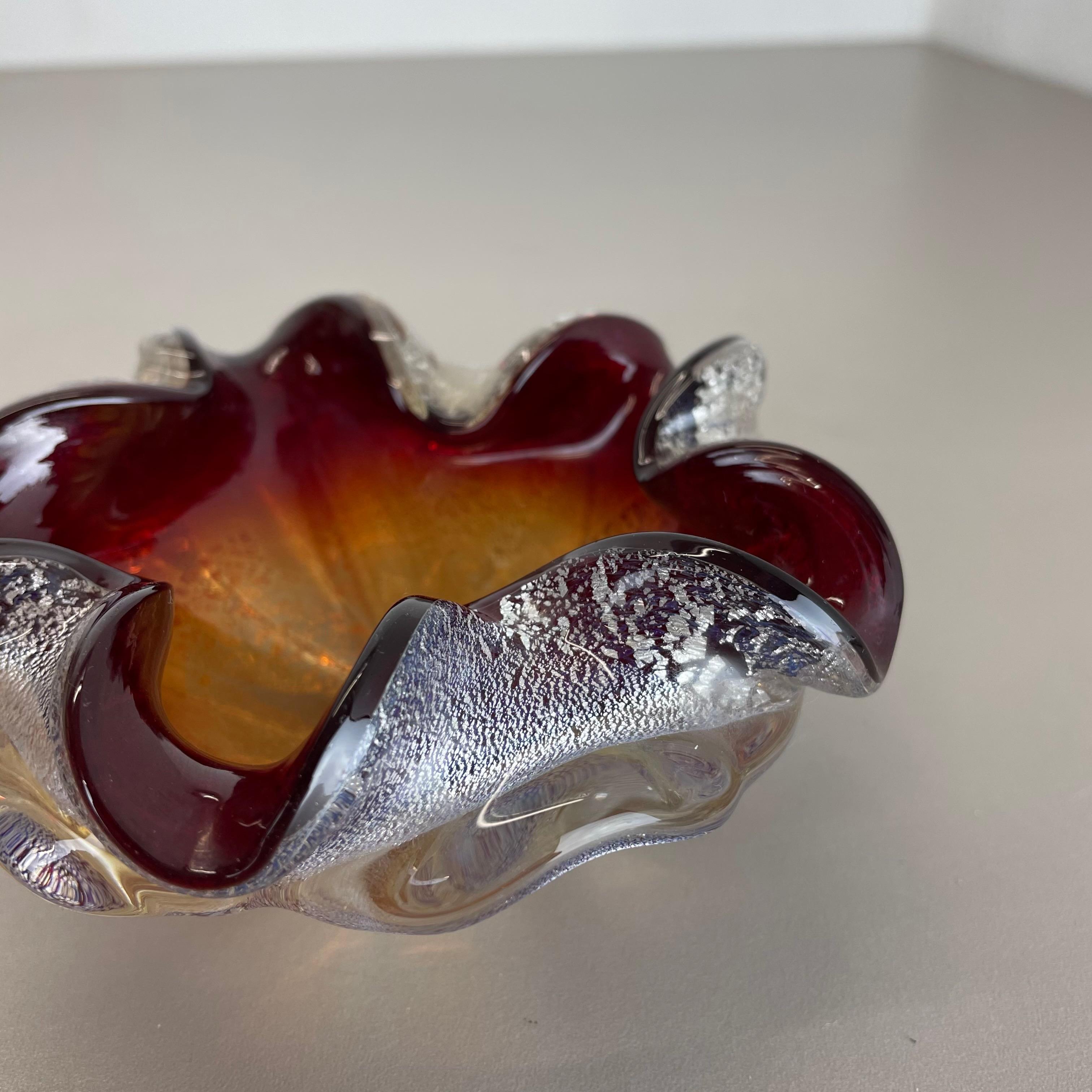 Murano Glass Bowl Element Shell Ashtray Murano Barovier and Toso, Italy, 1970s For Sale 2