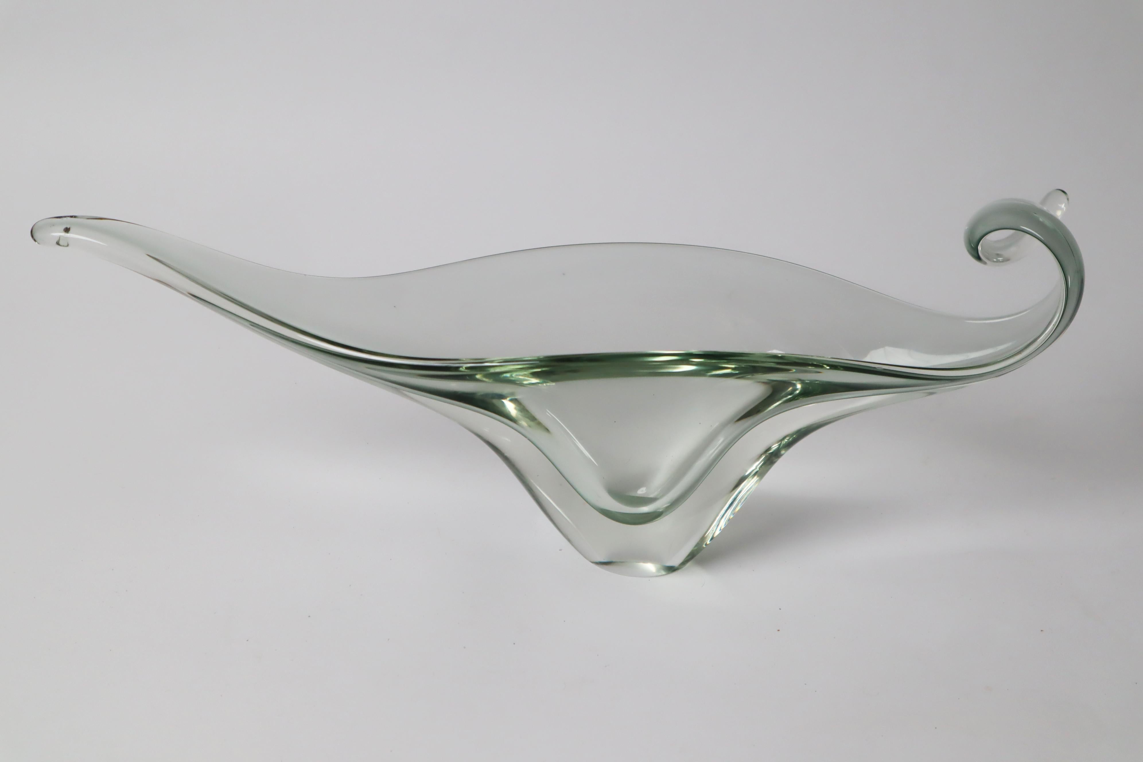 Murano Glass Bowl in the Shape of a Venetian Gondola, Italy 1960s For Sale 3