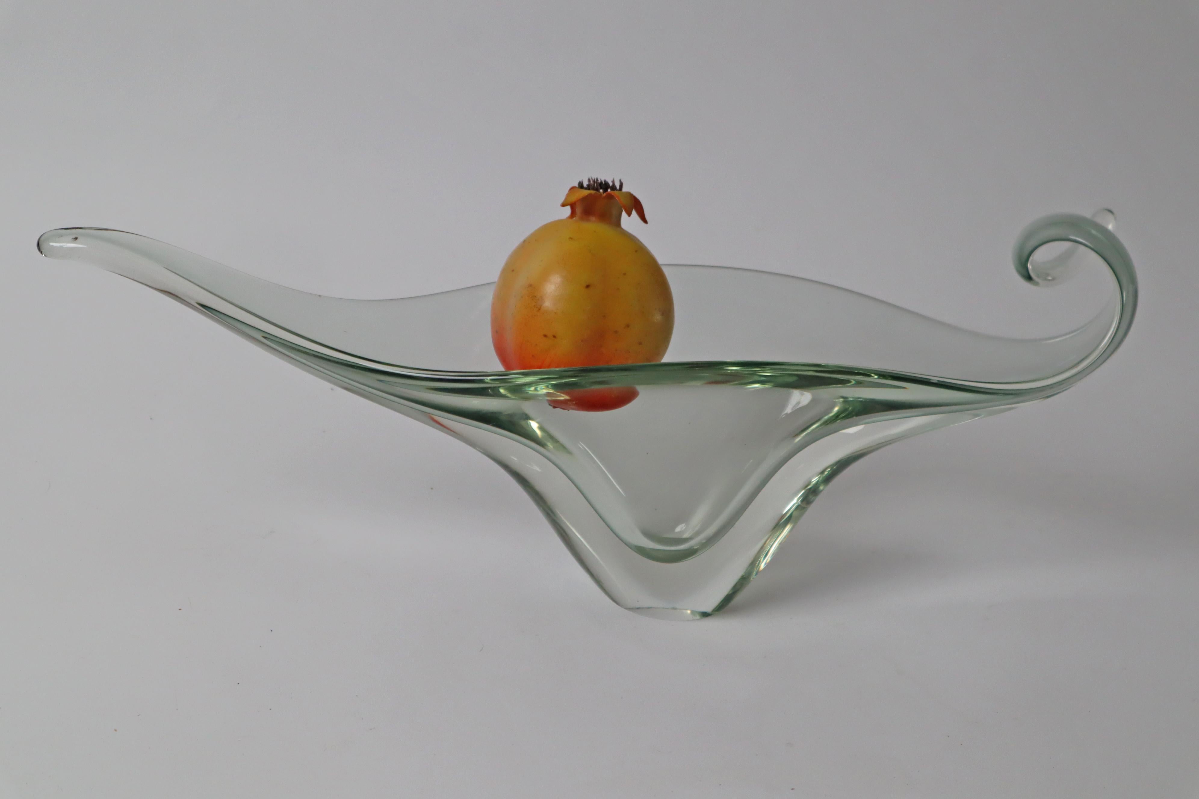 Murano Glass Bowl in the Shape of a Venetian Gondola, Italy 1960s For Sale 10