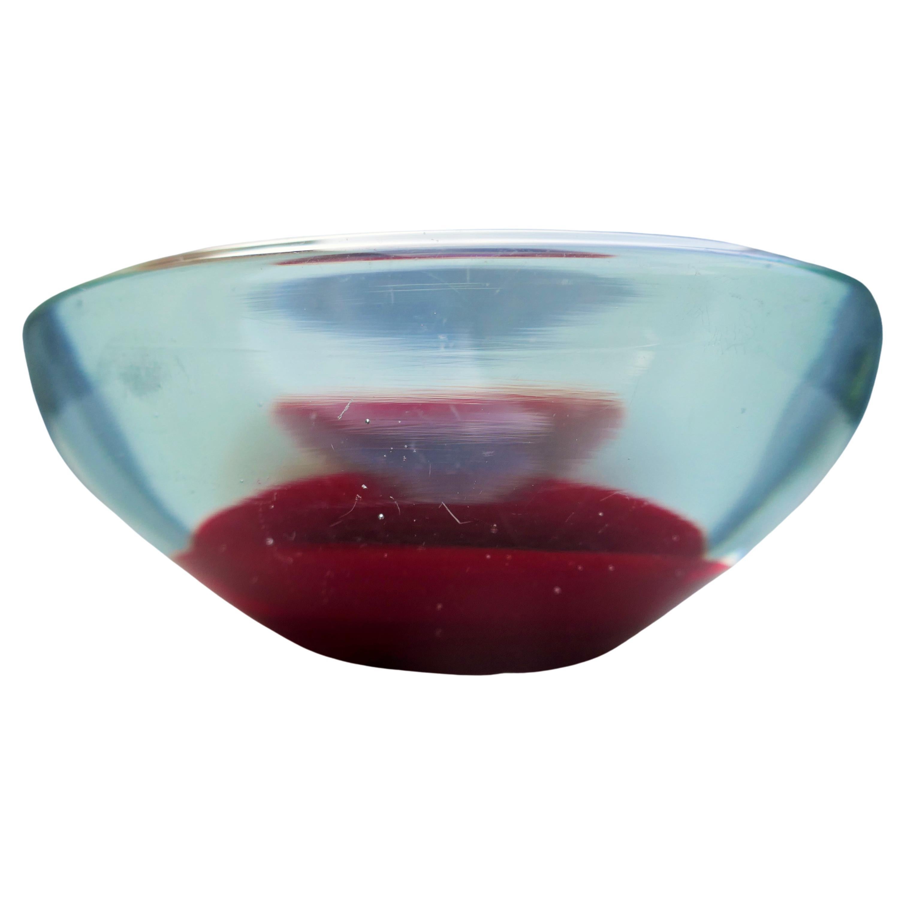 Verre de Murano Murano glass bowl in the style of Gino Cenedese or Flavio Poli en vente