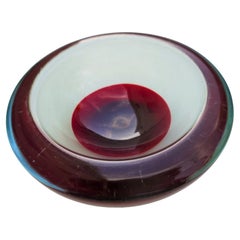 Murano glass bowl in the style of Gino Cenedese or Flavio Poli