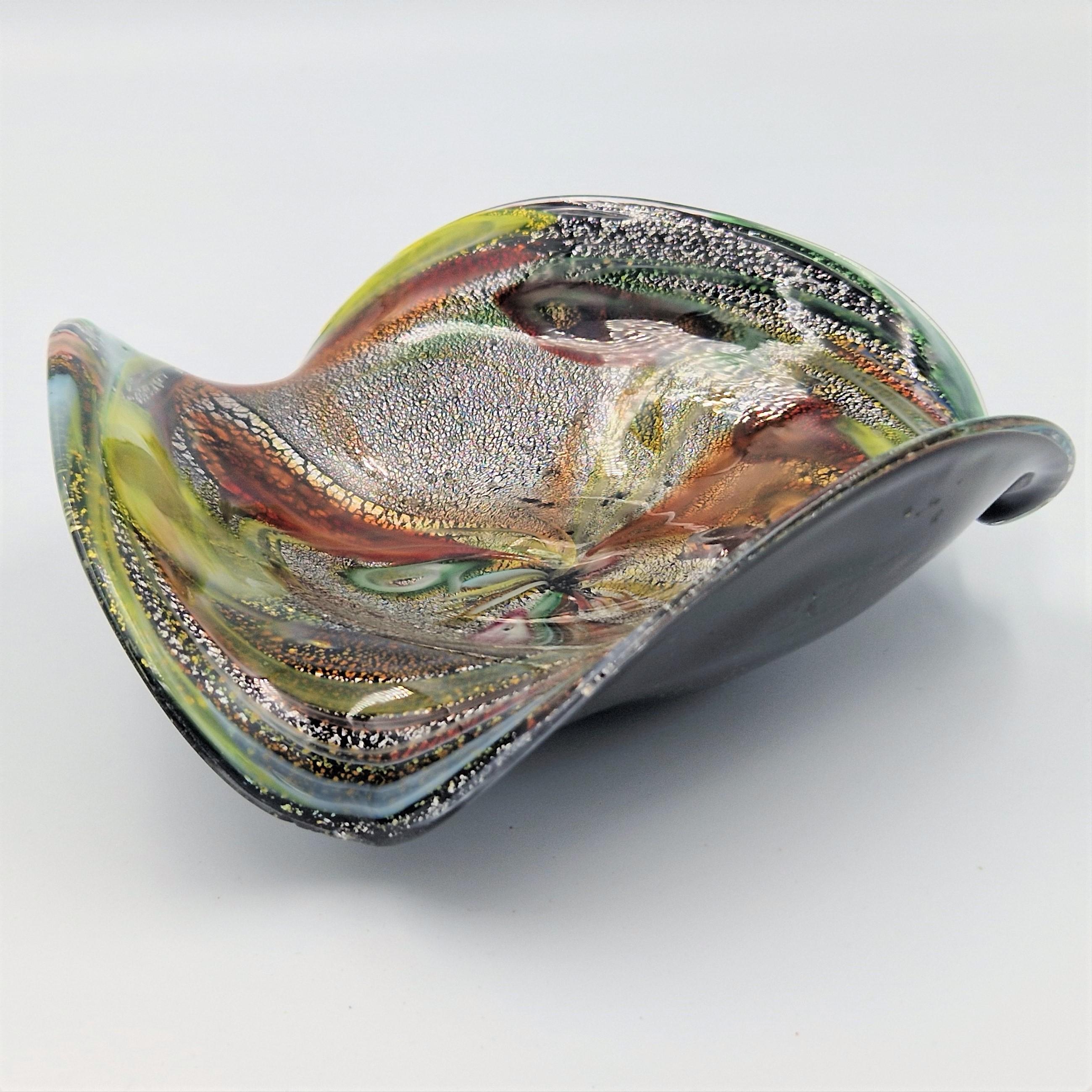 Mid-Century Modern Murano glass bowl rest of the day by Dino Martens. 1950 - 1960 For Sale