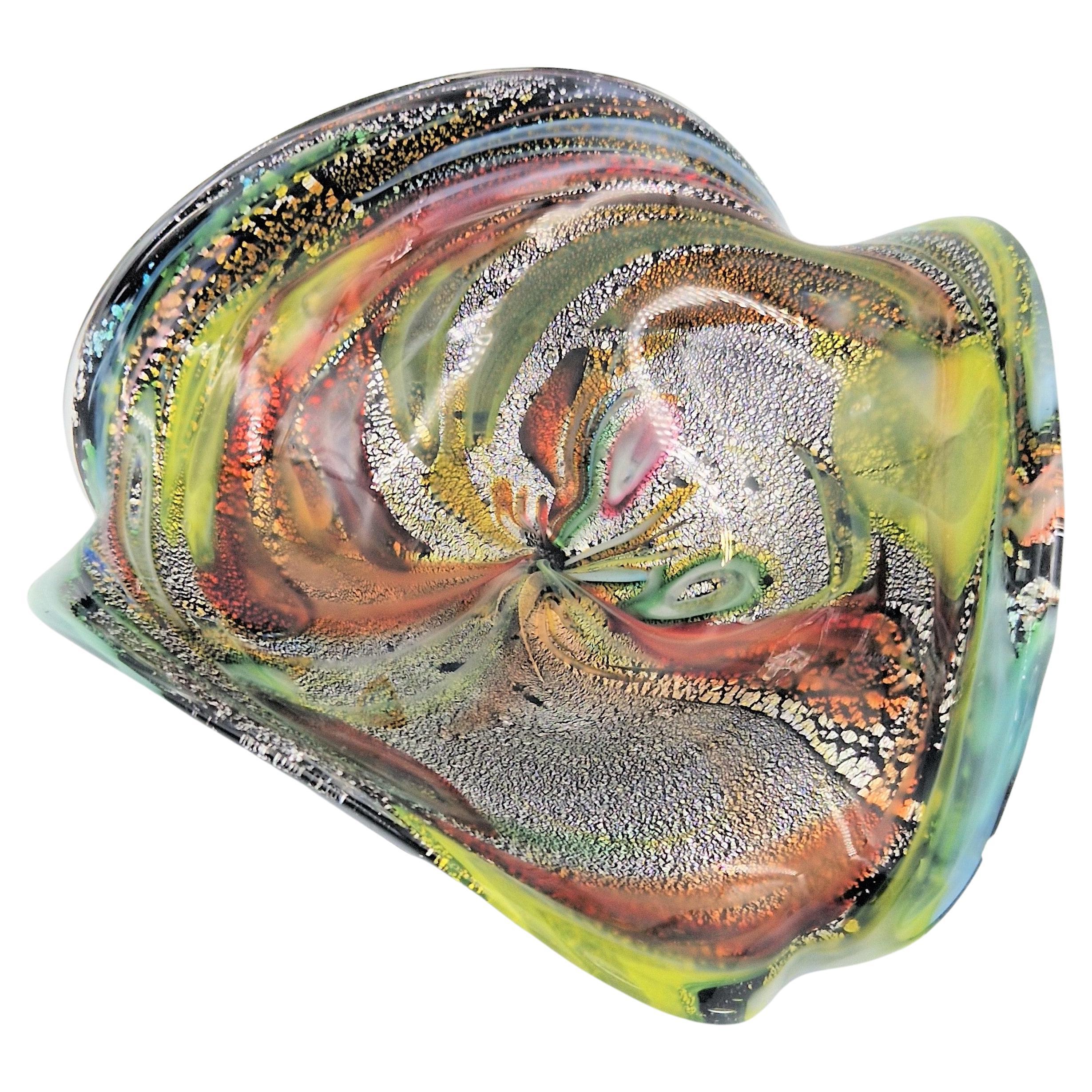 Cuenco de cristal de Murano resto del día de Dino Martens. 1950 - 1960 en venta