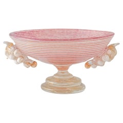 Coupe en verre de Murano avec raisins par Ercole Barovier&Toso, 1930