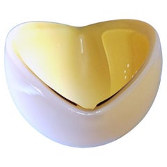Murano Glass Bowl with Original Label Still on the Base