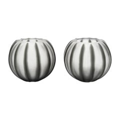 Murano Glass Bowls by Constantino, Bicolored Frosted Gray, Italy, 1980