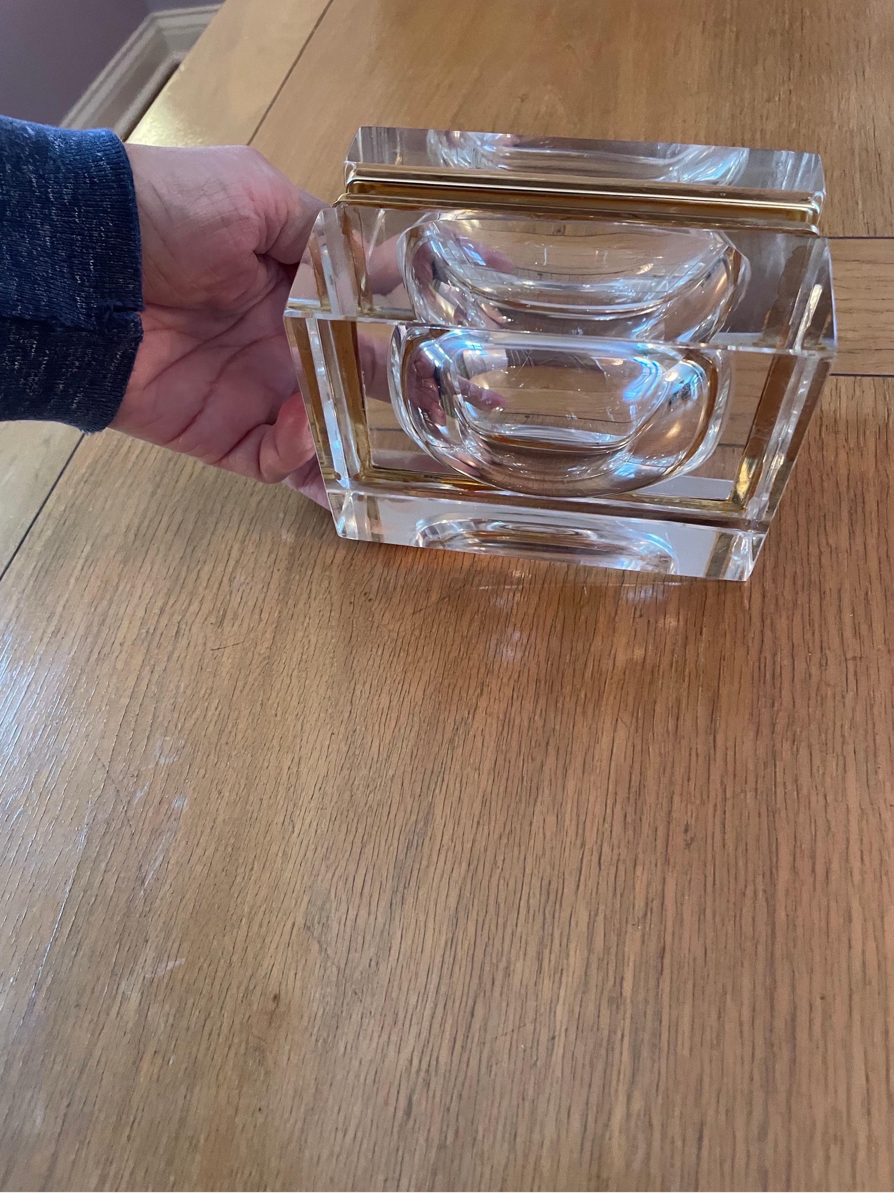 Milieu du XXe siècle Boîte en verre de Murano  en vente