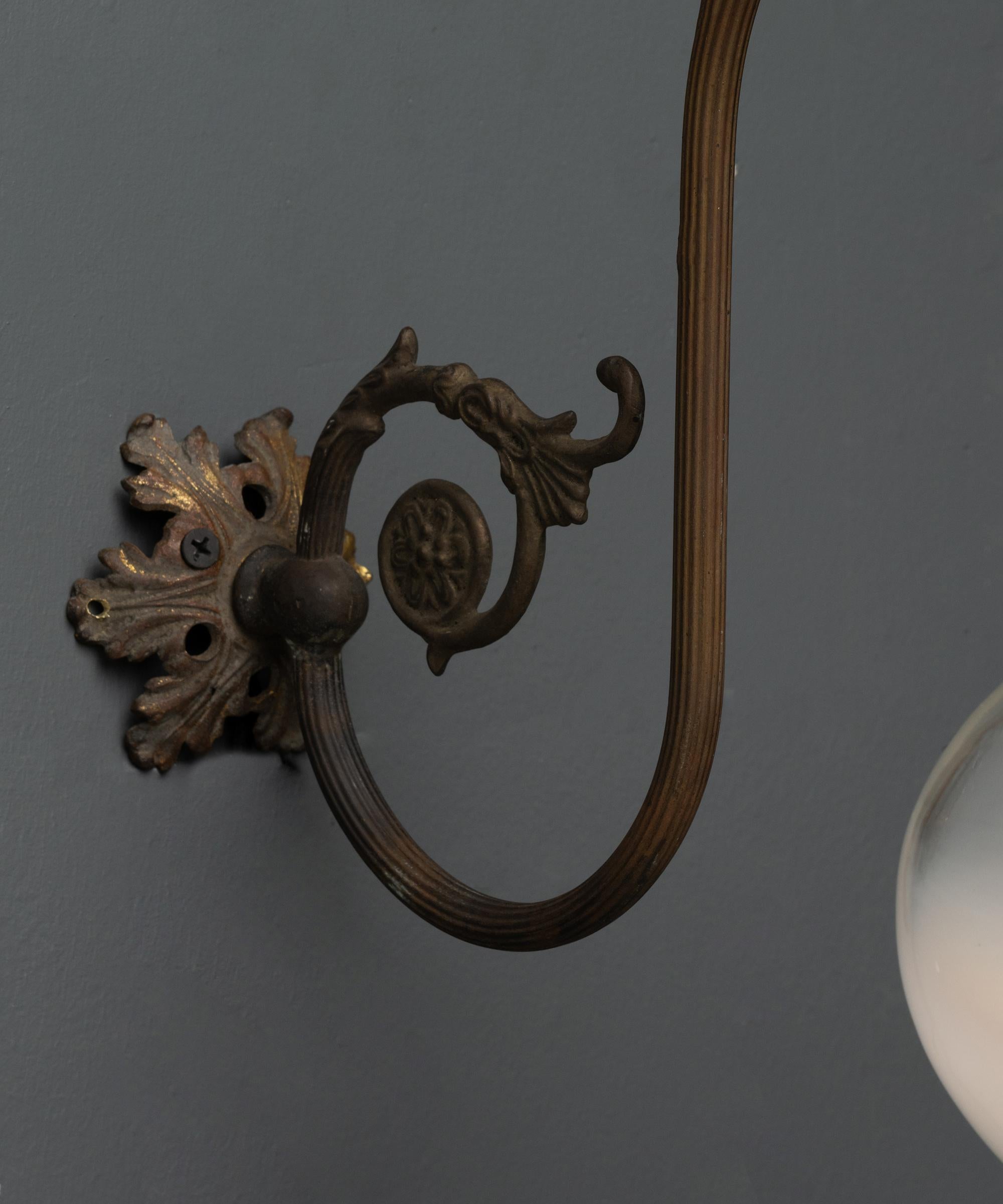 Murano Glass & Brass Sconces, Italy circa 1950 4