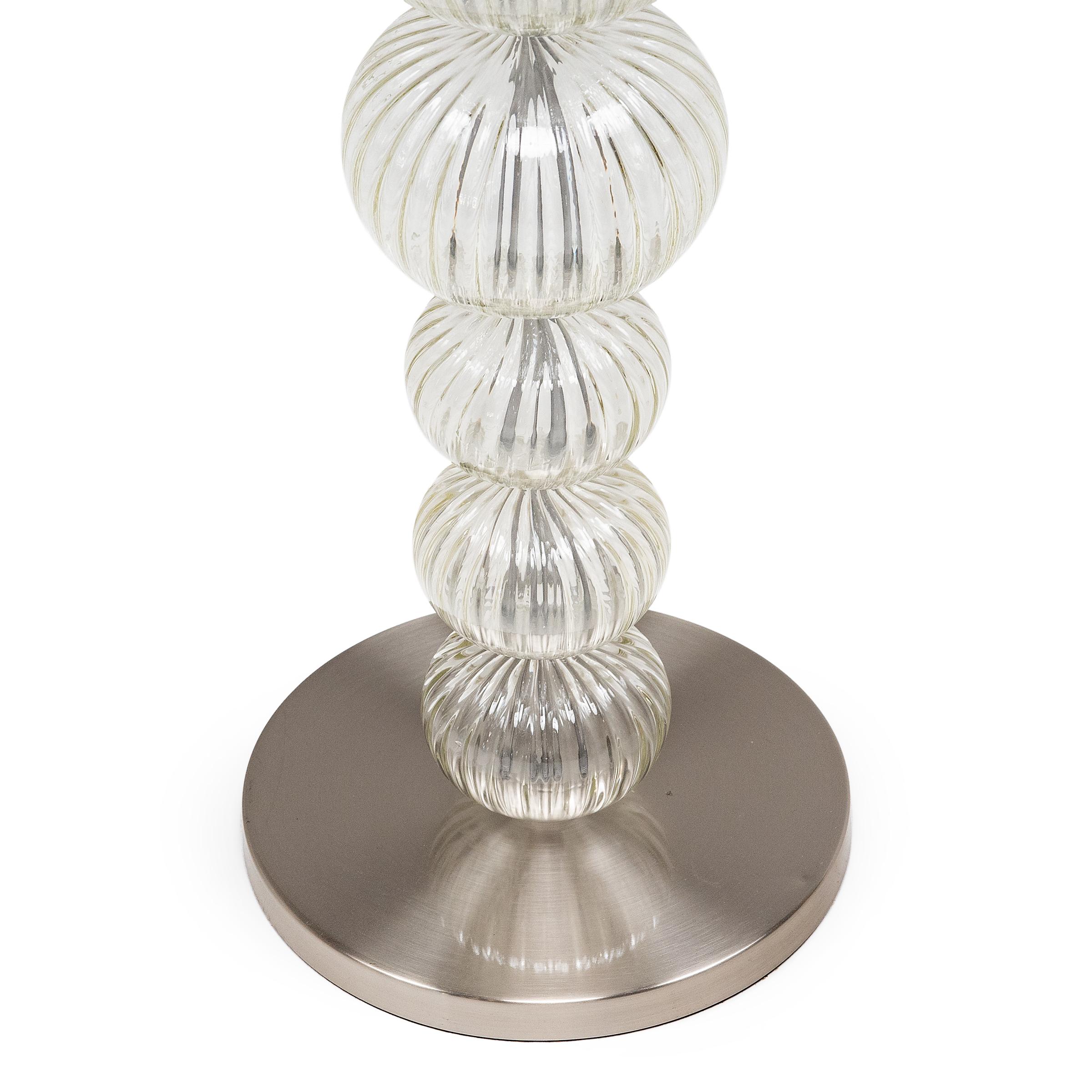 Modern Murano Glass Bubble Floor Lamp For Sale