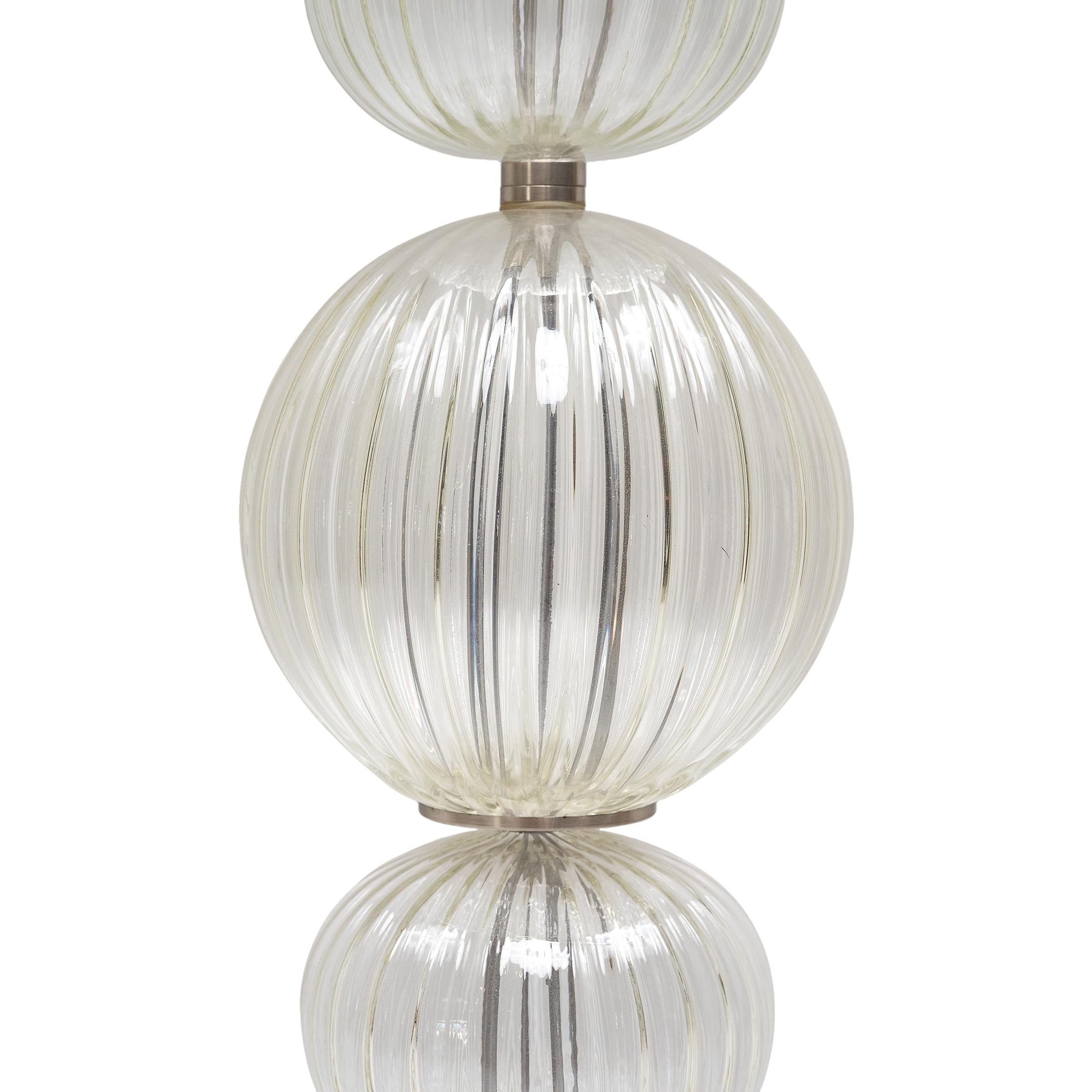 European Murano Glass Bubble Floor Lamp For Sale