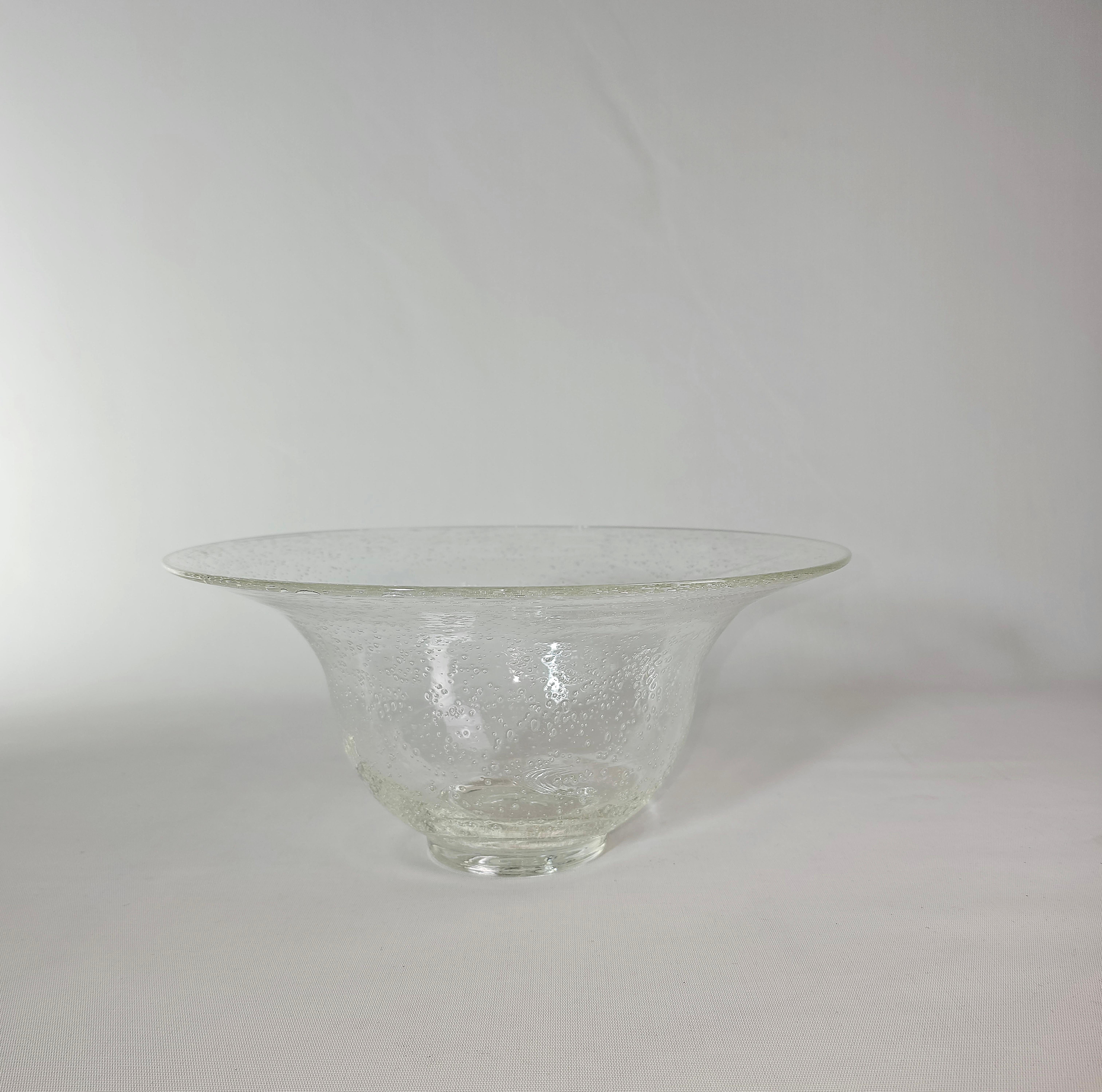 Murano Glass Bubble Vase Mid-Century Italy 1960s For Sale 5